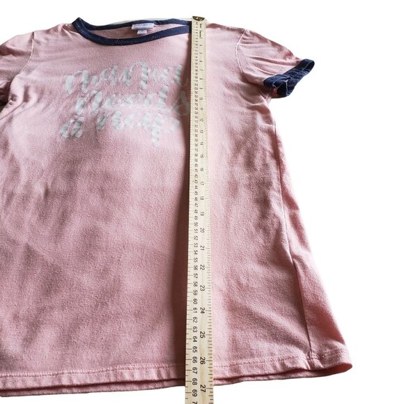LulaRoe Liv Mama Needs A Nap T-shirt Pajama Top Pink Sz M - Picture 9 of 9